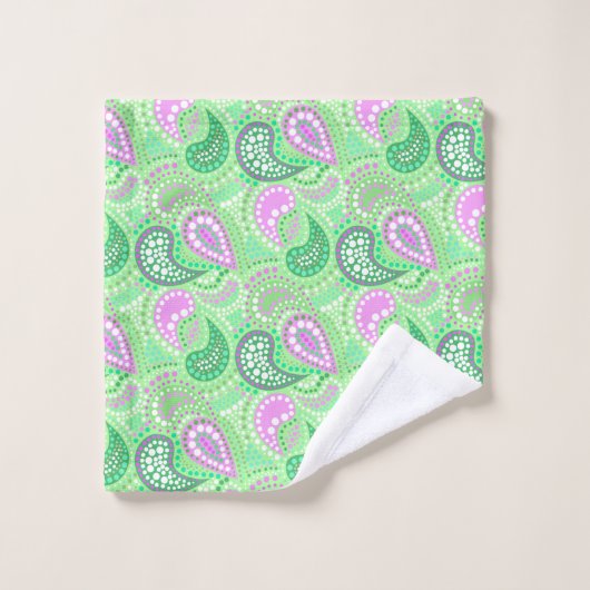 Turkse komkommers abstract pokkenpatroon bad handdoek (Wasdoekje)