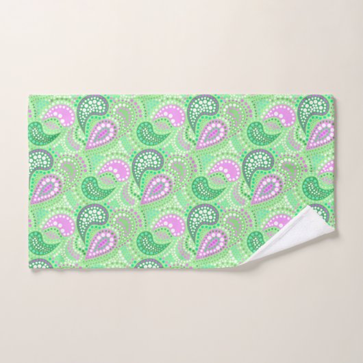 Turkse komkommers abstract pokkenpatroon bad handdoek (Handdoek)