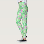 Turkse komkommers abstract pokkenpatroon leggings (Links)