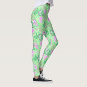 Turkse komkommers abstract pokkenpatroon leggings (Rechts)