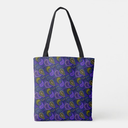 Turkse komkommers abstract pokkenpatroon tote bag (Achterkant)