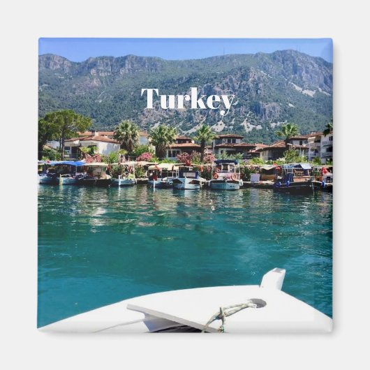 Turkse kuststad magneet (Voorkant)
