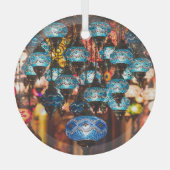 Turkse lampen: mozaïekglaskunst glas ornament (Voorkant)