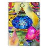 Turkse lampen mozaïekkunst waterverf (Voorkant)