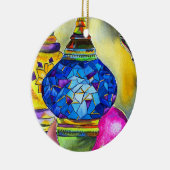 Turkse lampen mozaïekkunst waterverf keramisch ornament (Rechts)