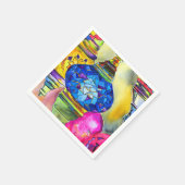 Turkse lampen mozaïekkunst waterverf servet (Hoek)