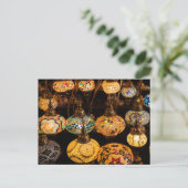 Turkse lampjes en lampjes feestdagenkaart (Staand voorkant)