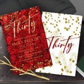 Turkse liefdesRozen 30e verjaardag uitnodiging