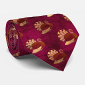 -Turkse maroon Stropdas (Opgerold)