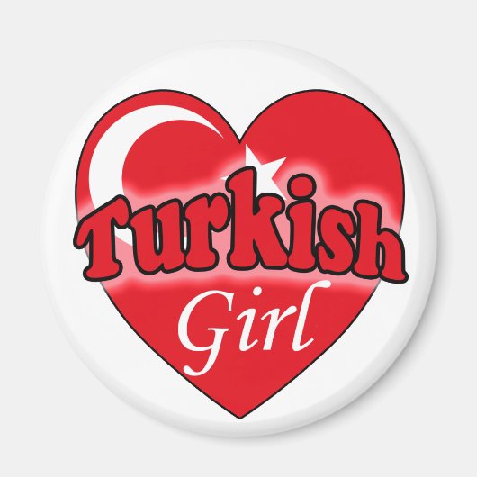 Turkse Meisje Magneet (Voorkant)