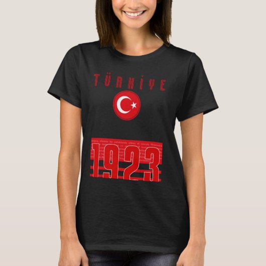 Turkse Milli Takim - 1923 (Istiklal) T-shirt (Voorkant)