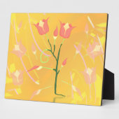 Turkse papaver fotoplaat (Zijkant)