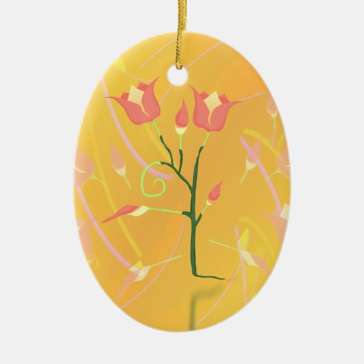 Turkse papaver keramisch ornament (Voorkant)