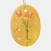 Turkse papaver keramisch ornament (Achterkant)