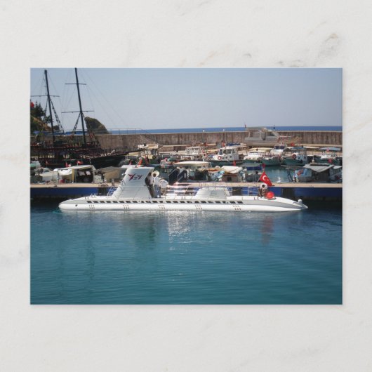 Turkse plezieronderzeeboot briefkaart (Voorkant)