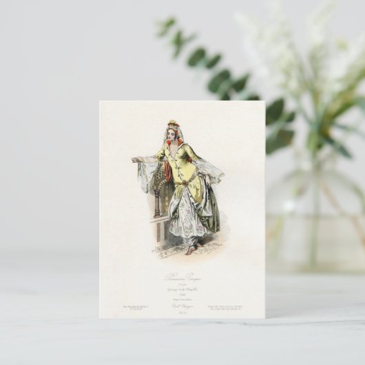 Turkse prinses - Mode 17e eeuw Briefkaart (Staand voorkant)