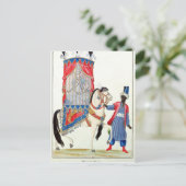 Turkse prinses op weg naar de moskee briefkaart (Staand voorkant)