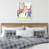 Turkse prinses op weg naar de moskee canvas afdruk (Insitu (Slaapkamer))