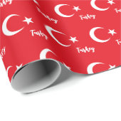 Turkse rappelpapier, Turkse vlag patriottisch Cadeaupapier (Rol Hoek)