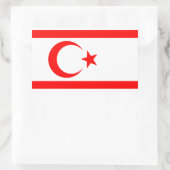 Turkse Republiek Noord-Cyprus Rechthoekige Sticker (Tas)