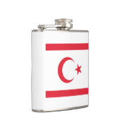 Turkse Republiek Noord-Cyprus Vlag Emblem Heupfles (Rechts)
