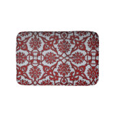 Turkse rode keramische flora badmat (Voorkant)