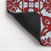 Turkse rode keramische flora muismat (Hoek)