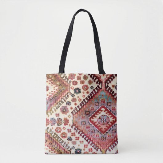 Turkse Rug-Canvas tas, gedrukt Tote Bag (Voorkant)