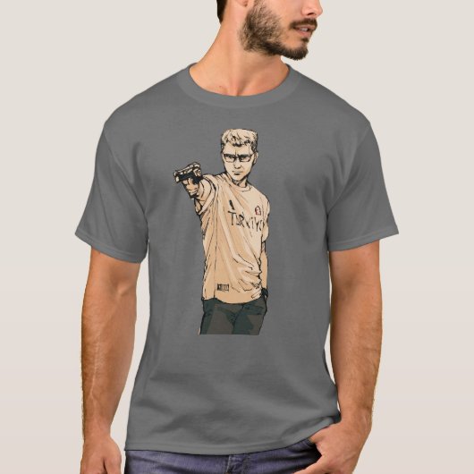 Turkse Schutter Yusuf Dikec Fan Art T-shirt (Voorkant)
