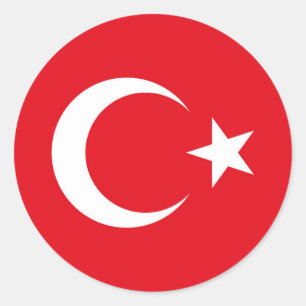 Turkse slagerij ronde sticker