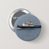 Turkse sleepboot in Istanbul Ronde Button 5,7 Cm (Voorkant /achterkant)