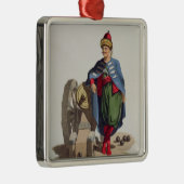 Turkse soldaat uit 'Costumes of the Dious Nat' Metalen Ornament (Rechts)