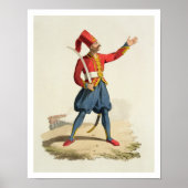 Turkse soldaat uit 'Costumes of the Various Nat' Poster (Voorkant)