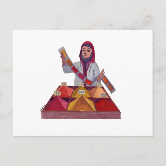 Turkse specerijen briefkaart (Voorkant)