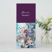 TURKSE SPROOKJE ,helder rood blauw wit paars Kaart (Staand voorkant)