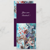 TURKSE SPROOKJE ,helder rood blauw wit paars Kaart (Voorkant / Achterkant)