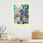 TURKSE SPROOKJE / PRINSESS,RODE ROZEN EN HAVIK POSTER (Keuken)