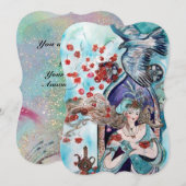 TURKSE SPROOKJE Turkoois Goud Glitters Kaart (Voorkant / Achterkant)