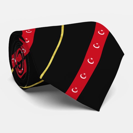 Turkse strepen stropdas (Opgerold)