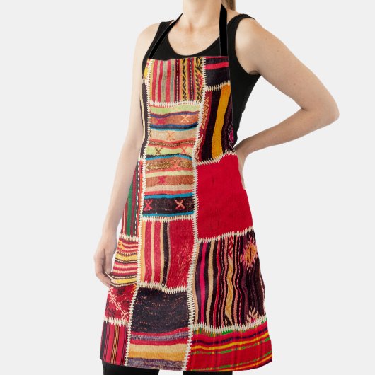 Turkse tapijt Patchwork Handgemaakte Textuur Schort (Insitu)