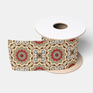 Turkse tapijtkaleidoscoop satijnen lint