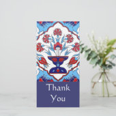 Turkse tegel bedankkaart (Staand voorkant)