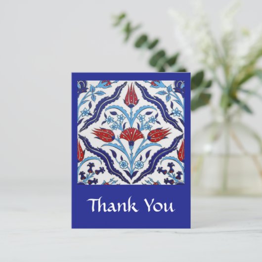 turkse tegel dank u Briefkaart (Staand voorkant)