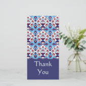 Turkse tegel - Hartelijk dank Bedankkaart (Staand voorkant)