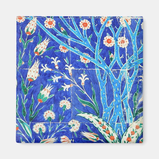 Turkse tegels voor florale bloeding magneet (Voorkant)