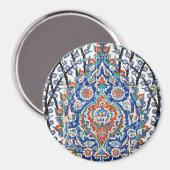 Turkse tegels voor florale bloeding magneet (Voorkant / Achterkant)