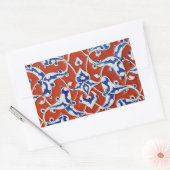 Turkse tegels voor florale bloeding rechthoekige sticker (Envelop)