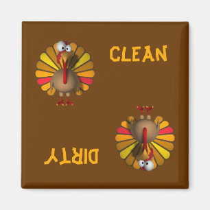 Turkse Thanksgiving Dishwasher Magnet