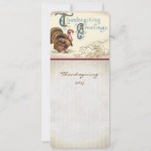 -Turkse Thanksgiving Innodigingen voor het binnens Kaart (Achterkant)