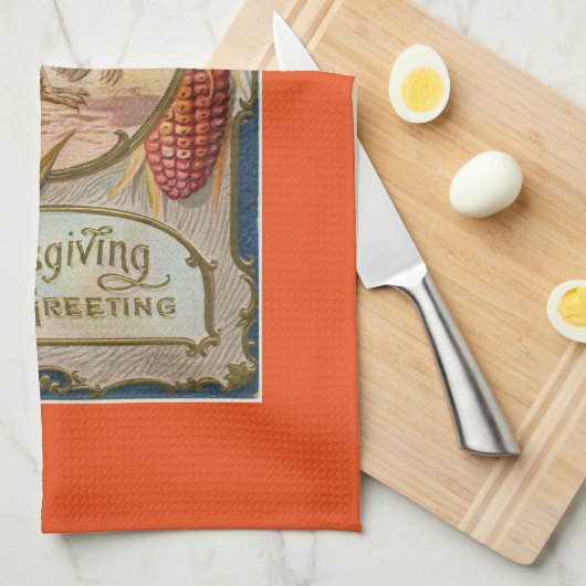  Turkse Thanksgiving Theedoek (Quarter Fold)